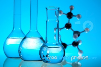Medical Laboratory, Bright Modern Chemical Concept Stock Photo