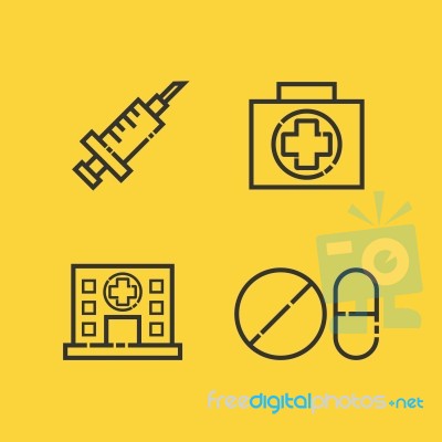 Medical Outline Icon Stock Image