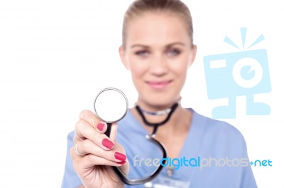 Medical Professional At Work Stock Photo