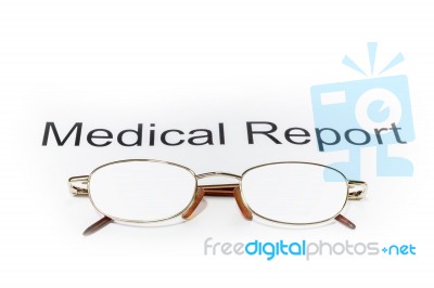 Medical Report Stock Photo