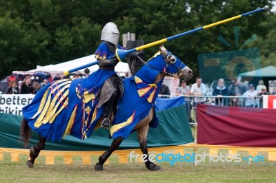 Medieval Jousting Re-enactment Event Stock Photo