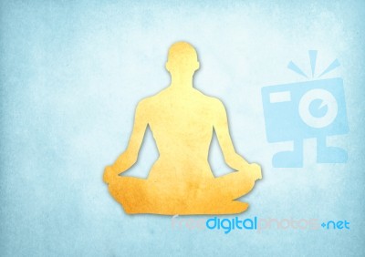 Meditating Man Stock Image