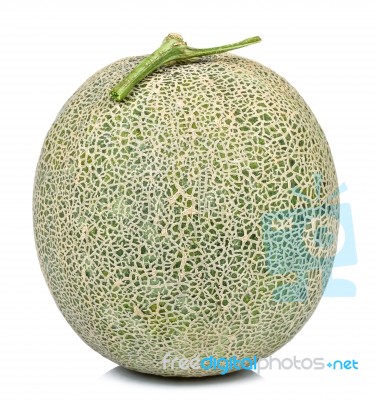Melon Isolated On The White Background Stock Photo