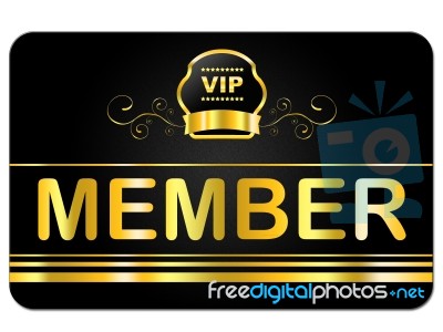 Membership Card Indicates Very Important Person And Admission Stock Image
