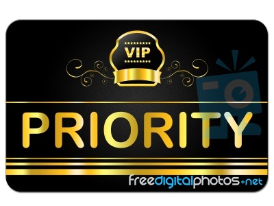 Membership Card Indicates Very Important Person And Preference Stock Image
