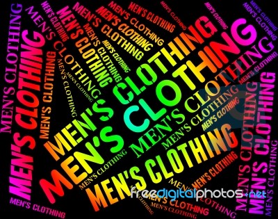 Mens Clothing Indicates Male Man And Mans Stock Image