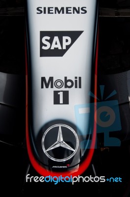 Mercedes Mclaren Formula 1 Race Car Stock Photo
