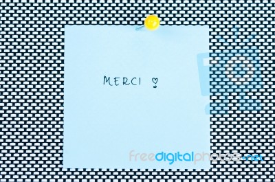 Merci Stock Photo