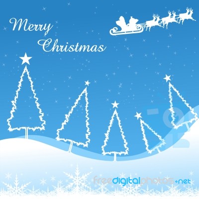 Merry Christmas Card Stock Image