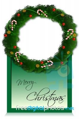 Merry Christmas Card Stock Image