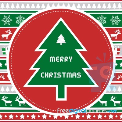 Merry Christmas Greeting Card44 Stock Image