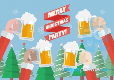 Merry Christmas Party Stock Image