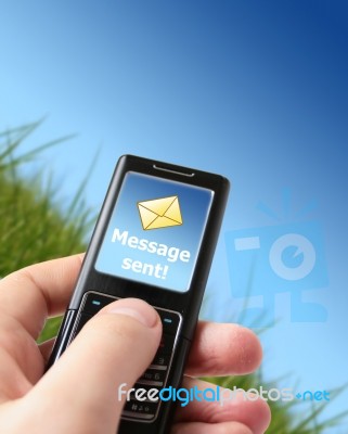 Message Sent Stock Photo Message Sent Stock Photo