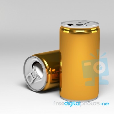 Metal Aluminum Beverage Drink Can Stock Image