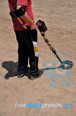 Metal Detector Stock Photo