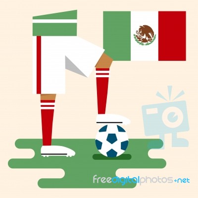 Mexico National Soccer Kits Stock Image