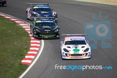 Michelin Ginetta Gt4 Supercup Race March 2014 Stock Photo