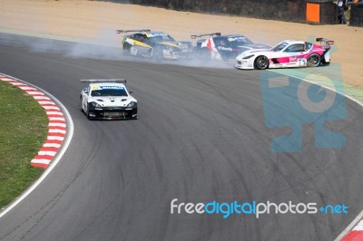 Michelin Ginetta Gt4 Supercup Race March 2014 Stock Photo