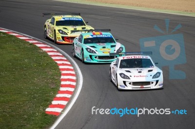 Michelin Ginetta Gt4 Supercup Race March 2014 Stock Photo