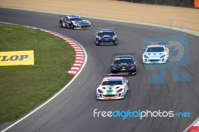 Michelin Ginetta Gt4 Supercup Race March 2014 Stock Photo