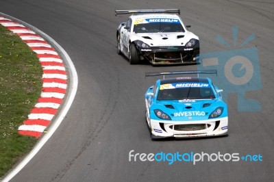 Michelin Ginetta Gt4 Supercup Race March 2014 Stock Photo