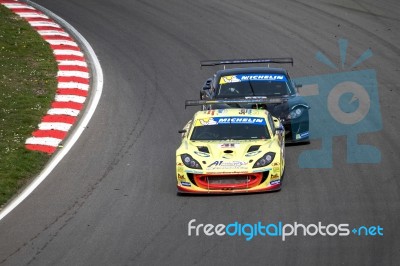 Michelin Ginetta Gt4 Supercup Race March 2014 Stock Photo