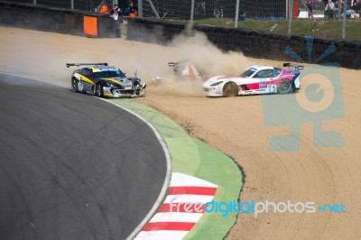 Michelin Ginetta Gt4 Supercup Race March 2014 Stock Photo