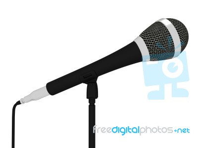 Microphone Closeup Musical Shows Concert Songs Or Singing Hits Stock Image