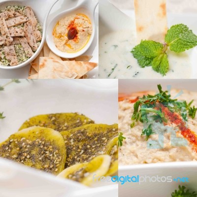 Middle East Food Collage Stock Photo