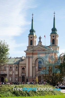 Military Cathedral In Warsaw Stock Photo