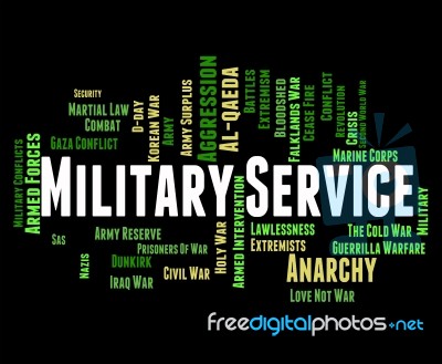 Military Service Indicates Armed Forces And Battle Stock Image