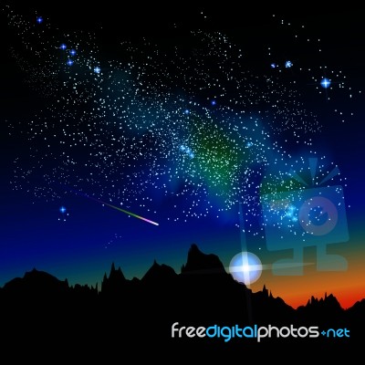 Milky Way Constellation Stock Image