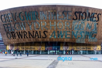 Millennium Centre Cardiff Bay Stock Photo