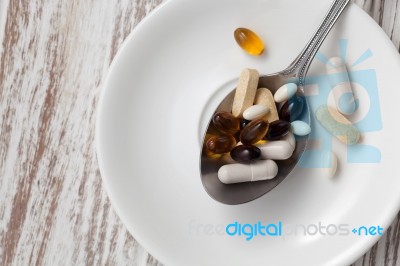 Mix Supplement Antioxidant Still Life Stock Photo Mix Supplement Antioxidant Still Life Stock Photo