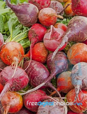 Mixed Beetroots Stock Photo