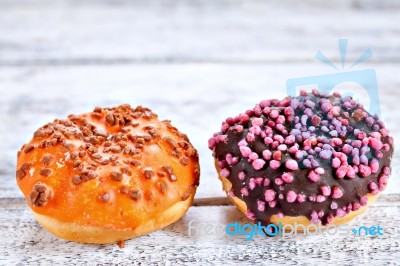 Mixed Donuts Stock Photo
