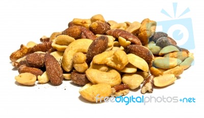 Mixed Nuts Stock Photo