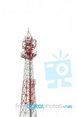 Mobile Phone Communication Repeater Antenna Tower Stock Photo