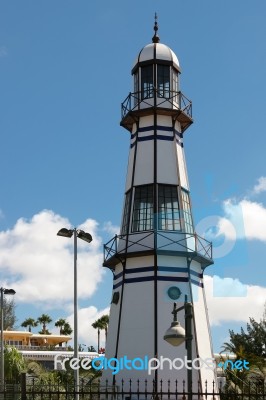 Model Lighthouse In Lanzarote Stock Photo