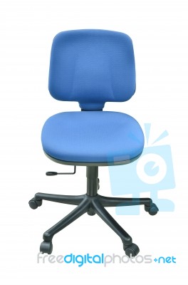 Modern Blue Chair Isolated Stock Photo
