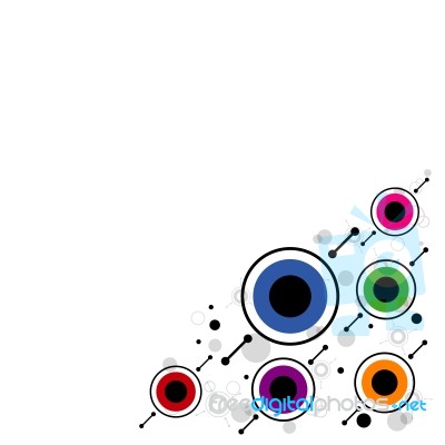 Modern Circle Background Stock Image