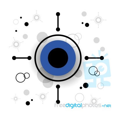 Modern Circle Background Stock Image