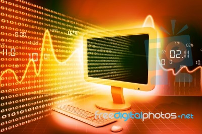 Modern Computer Technology Stock Image