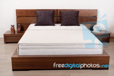 Modern Double Bedroom Stock Photo