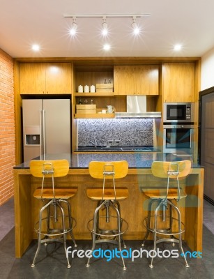 Modern Kitchen Stock Photo