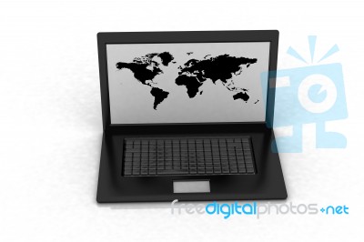Modern Notebook Stock Image