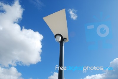 Modern Street Lamp Stock Photo