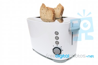 Modern Toaster Appliance Stock Photo