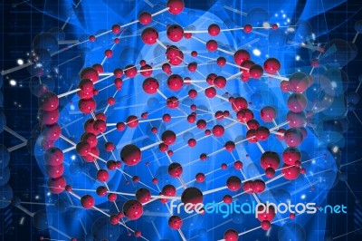 Molecular Background Stock Image