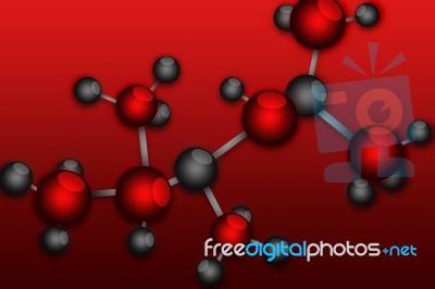 Molecular Background Stock Image